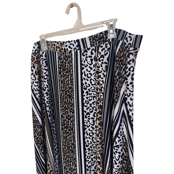 Cato animal print brown black and white maxi skirt size XL - Picture 4 of 6